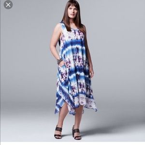 Simply Vera Wang Tie Dye Midi Dress